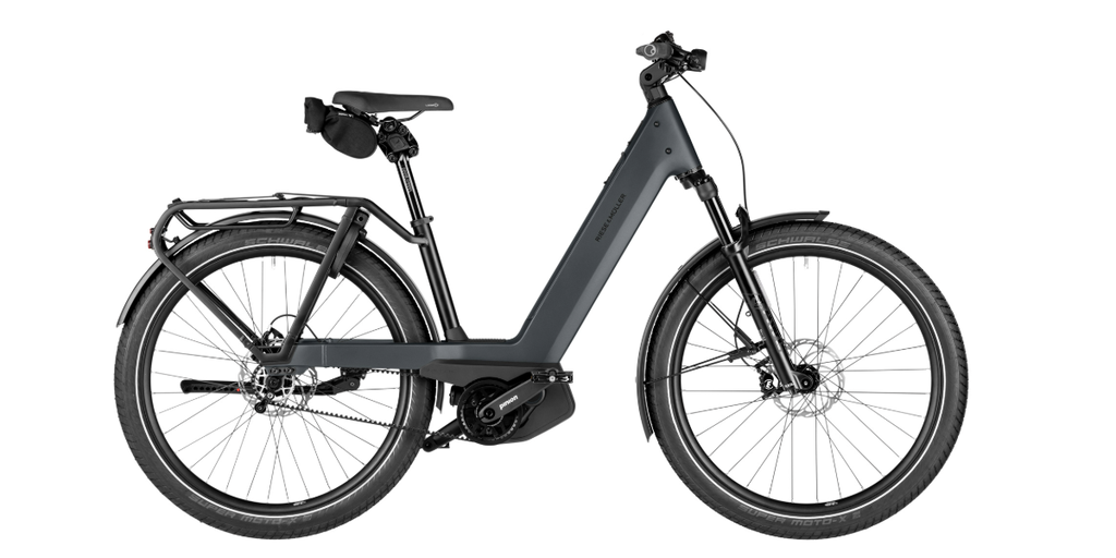 Riese &amp; Müller Nevo5 pinion / slate grey / 45 cm / Comfort Cockpit / 800 Wh / Puce RX Chip / Code de configuration: F01600_0604091014